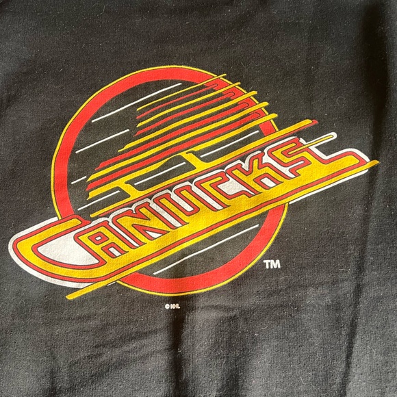 Vancouver Canucks retro logo crew neck - black - Picture 4 of 7